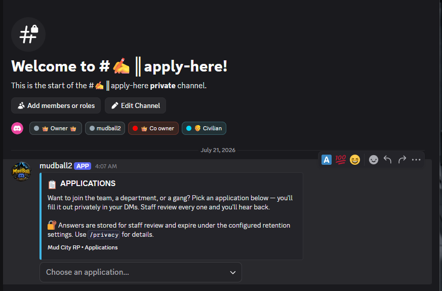 Private application flows